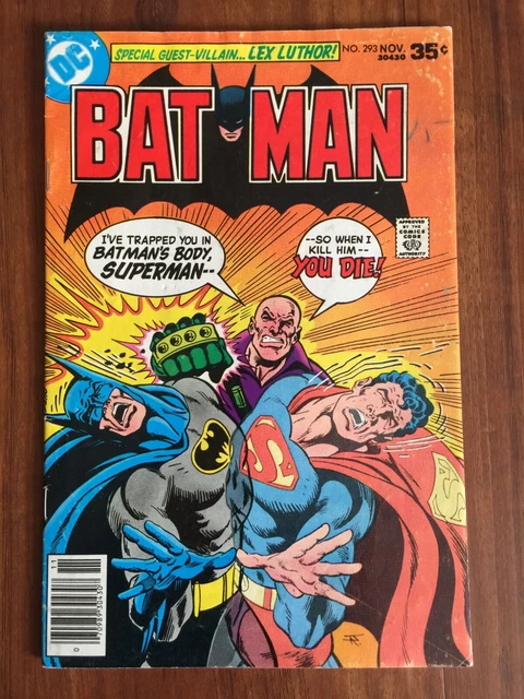Batman #293 Lex Luthor & Superman Cover by Jim Aparo November 1977 DC Comics