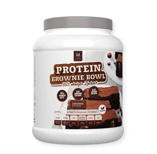 TOTAL VEGAN PROTEIN Brownie Bowl 🍫 More Nutrition 600 g NEU&OVP