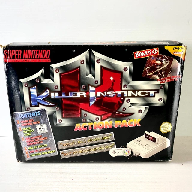 KILLER INSTINCT BIG Box Super Nintendo SNES Console Inner Box