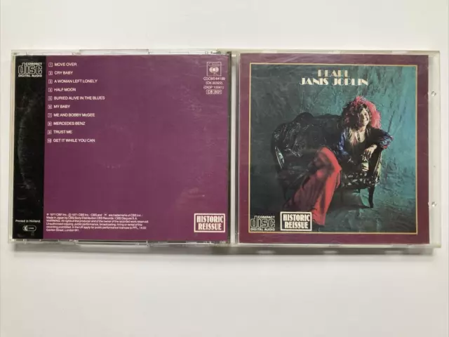 Pearl by Janis Joplin (CD, 1999) Import - Made in Japan - Very Good Condition