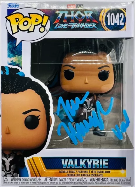 🗡️ Tessa Thompson Signed Valkyrie Avengers Endgame Funko Pop Beckett PSA  JSA