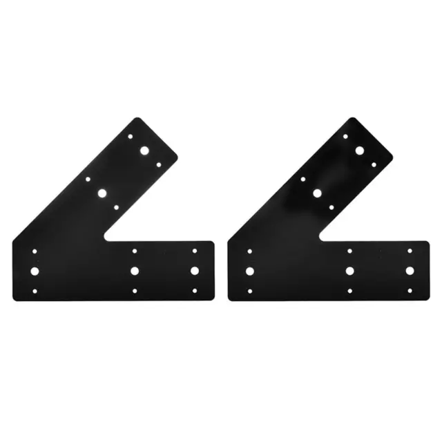 2Pcs 45 Degree Angle Flat Bracket Mending Plate for Outdoor Indoor