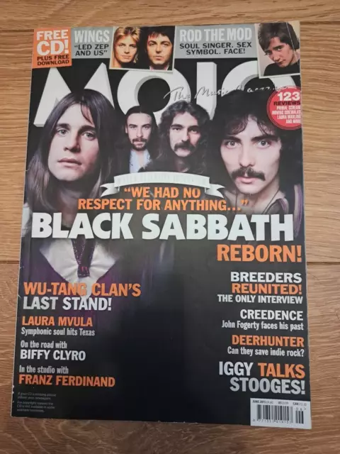 Mojo Magazine ( 235 ) June 2013 Black Sabbath Wings Rod Stewart Iggy