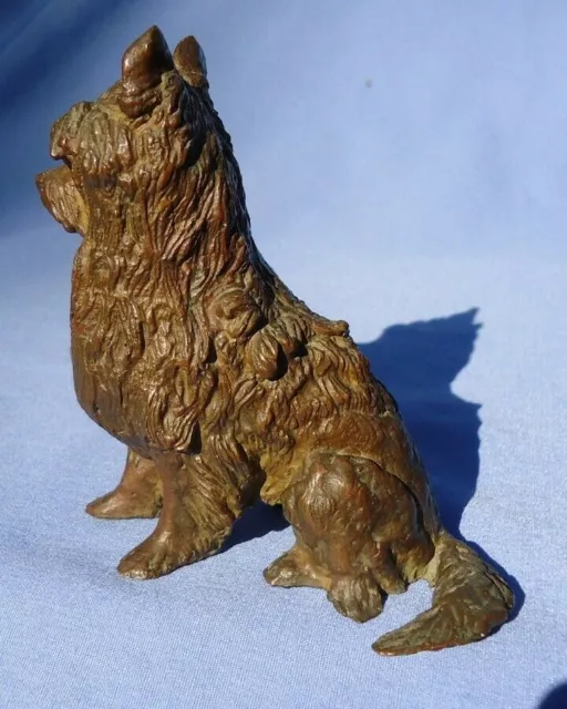 BRONZE CAIRN NORWICH WEST HIGHLAND TIBETAN TERRIER 5" DOG metal figurine 3