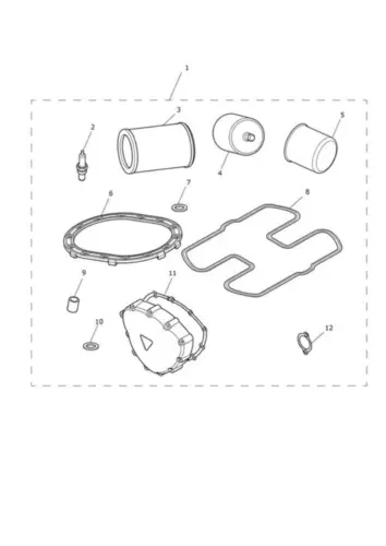 Triumph BONNEVILLE SE SCRAMBLER THRUXTON VOLLMOTOR SERVICE KIT STECKER FILTER