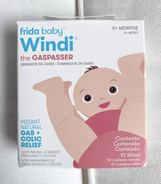 Fridababy Windi The Gaspasser 0+ Month 10 Ct For Gas + Colic Relief Baby Infant