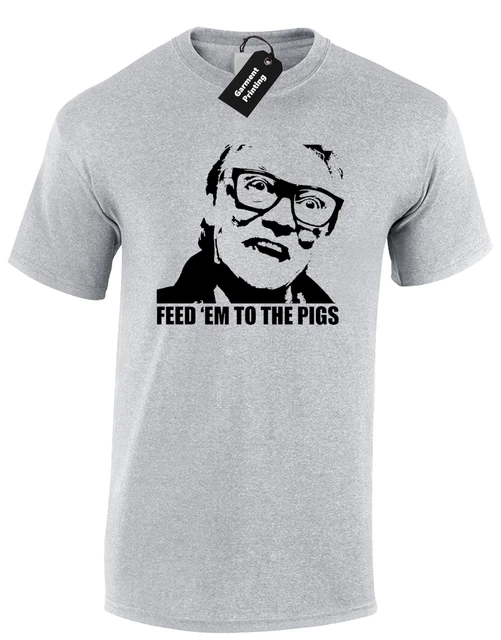 Feed Em To The Pigs Mens T Shirt Bricktop Snatch Gangster Retro Film Mma Gym Top