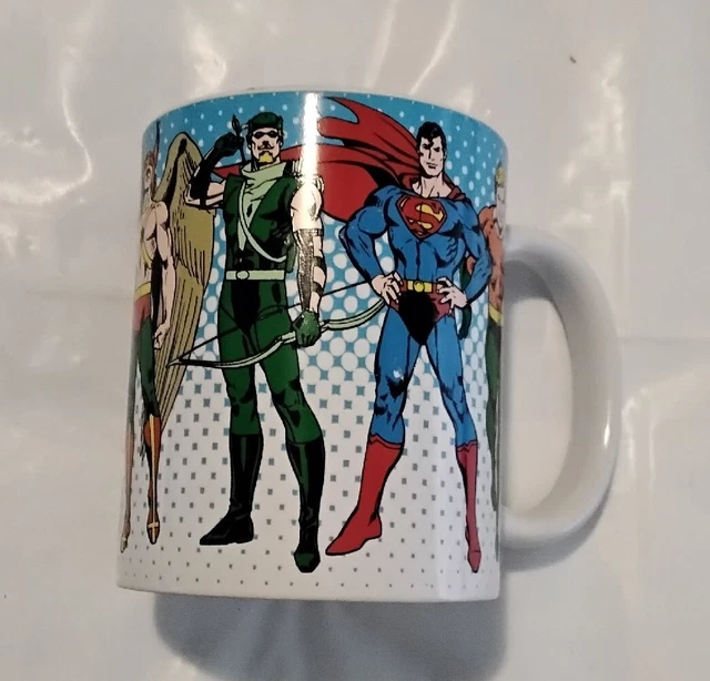 DC Comics Art Mug/Cup Featuring Portraits - Superman, Batman, Flash Action Hero