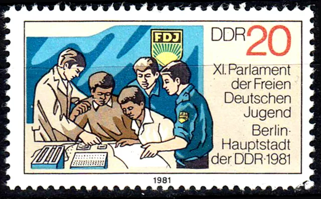 Deutschland DDR gestempelt FdJ Freie Deutsche Jugend Jahrgang 1981 / 1867