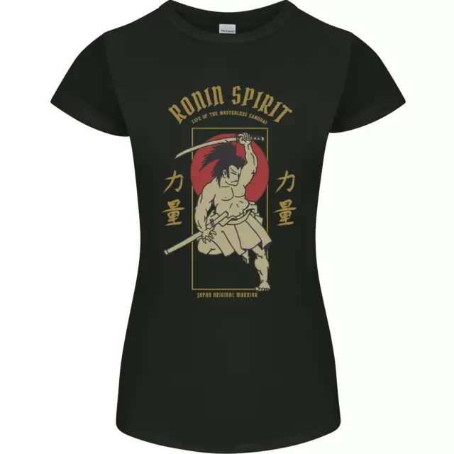 Ronin Spirit Samurai Giappone T-shirt giapponese Petite Cut
