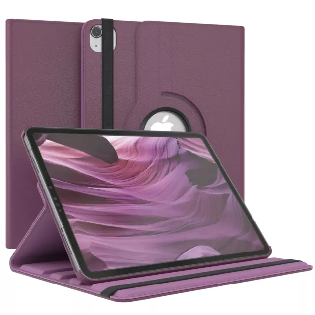 Für Apple iPad Air 4 / 5 Schutzhülle 360° Grad Tablet Case Smart Kunstleder Lila