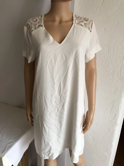 Robe Femme Bel Air 100% Soie - Taille L Multicolore Fleurs - Neuf Avec étiquettes