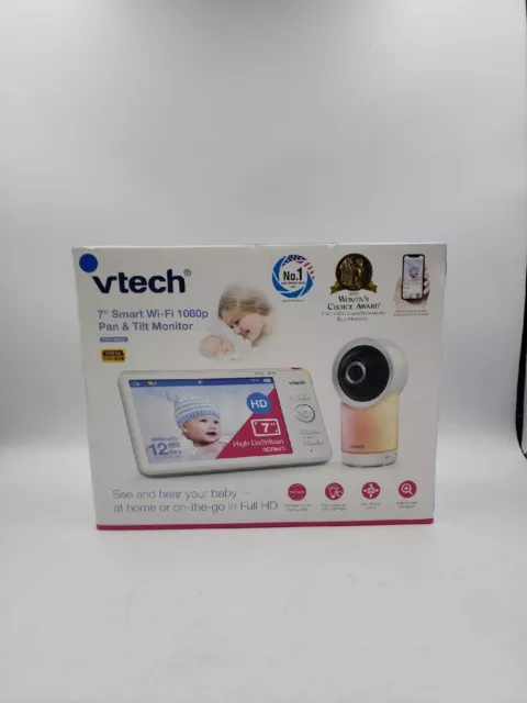 VTech - 1080p Smart WiFi acceso remoto 360 grados panorámico e inclinado video para bebé