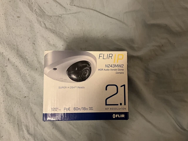 Flir Digimerge N243MW2 1080p WDR Audio Vandal Dome IP Camera, 2.8mm, 60ft NV