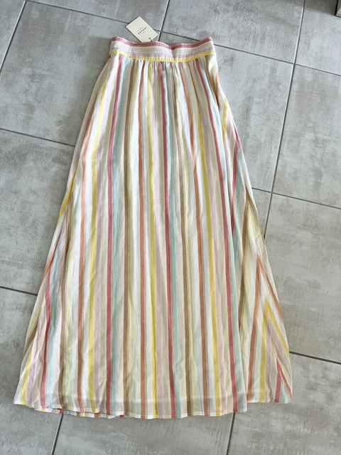 Jupe Maxi Sezane Modèle Masha Taille 36 - Rose - Neuve Avec étiquettes
