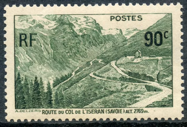 STAMP / TIMBRE DE FRANCE NEUF N° 358 * COL DE L'ISERAN / Charnière