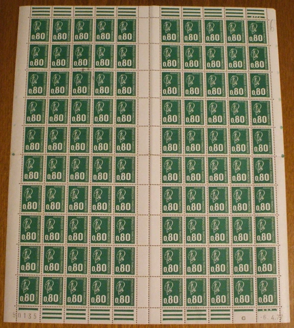 n°1891 N**en feuille complète avec CD du 6/4/77:Marianne de Béquet (faciale 12€)