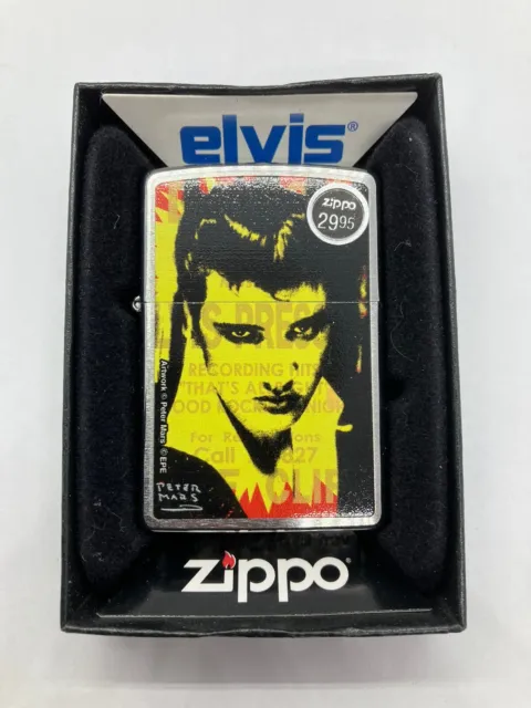 Elvis Presley Zippo Lighter - Peter Mars - European - Rare - Limited - Pop Art