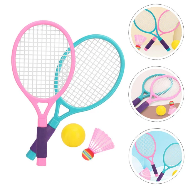 2 Mini Racchette Da Tennis Giocattolo - Accessori Per Bambole E Badminton - Nuove