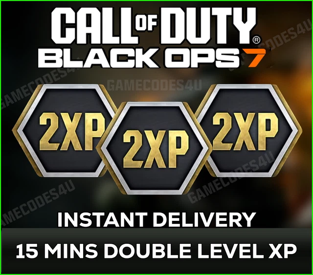 CALL OF DUTY Black Ops 7 BO7 🔥 15 Mins Double Level XP 2XP GLOBAL PS ...