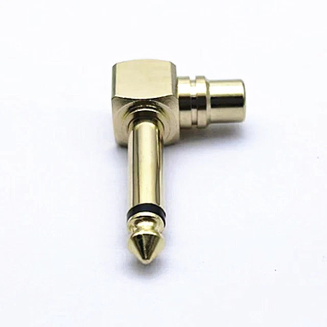 Uso efficiente dello spazio con connettore gomito RCA da 90 gradi femmina a 6 35