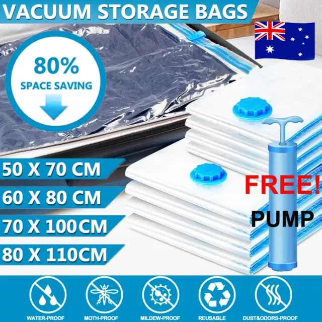 Vacuum Storage Bags Clothes Sealer Bag Space Saver Storage Seal Compressing Bags
