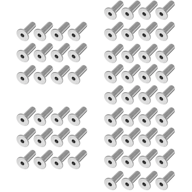 100 Pcs Étui De Protection En Acier Inoxydable Gaine Câble Balustrade