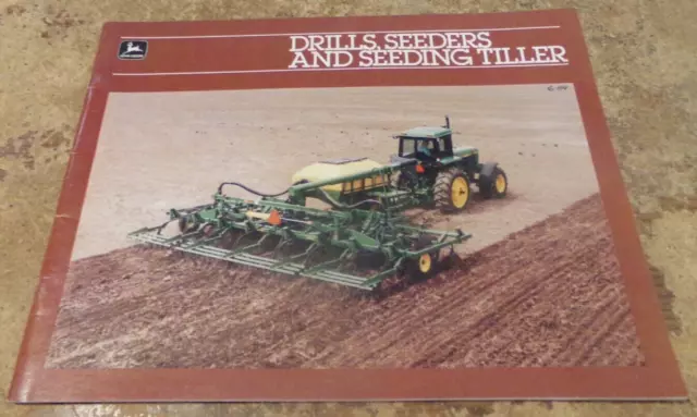 1983 john deere drills,seeders+seeding tiller brochure nice used