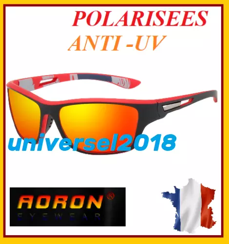 Lunettes de soleil polarisées AORON H/F UV400 Effet Miroir Polarized Sunglasses