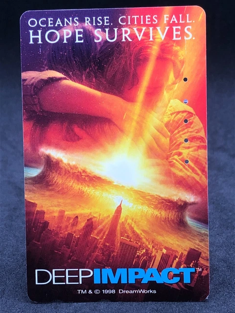 Deep Impact Movie Dream Works 1998 NTT Giveaway Phone Telephone Card 50 Japan