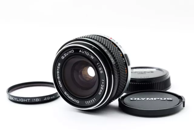 [NEAR MINT] OLYMPUS OM-SYSTEM G.ZUIKO AUTO-W 28mm f3.5 Lens From Japan