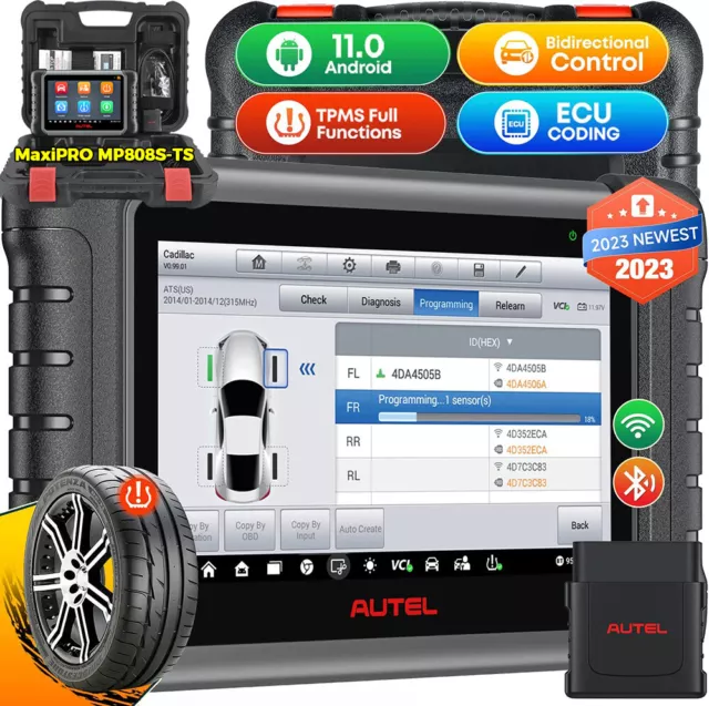 Autel MP808S-TS Dispositivo Diagnostico Auto Scanner TUTTI I SISTEMI TPMS RDKS