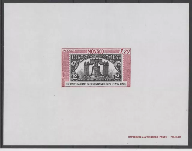 Monaco Yvert Special M/Sheet 9 " Independence Usa 1976 Imperf " Mnh Xf  N514