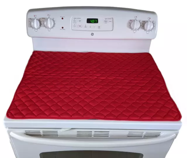 Quilted Stove Cover and Protector for Glass or Ceramic Stove