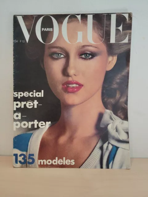 Magazine Vogue Paris Février 1975 Spéciale Prêt À Porter