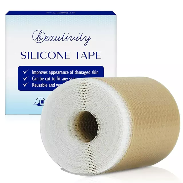 Scar Removal Silicone Tape for Hypertrophic Scars & Keloids,1 Roll, 1.6'' x 60''