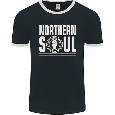 Northern Soul Keep the Faith Mens Ringer T-Shirt FotL