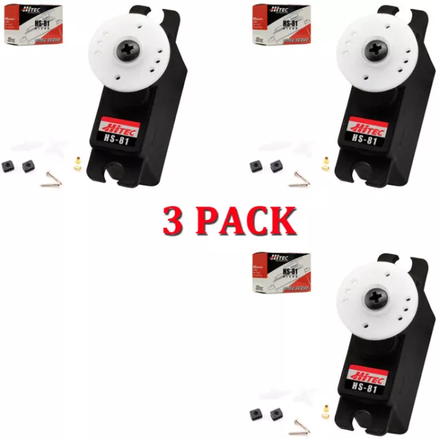 Hitec HS-81 Micro Servo 3-PACK HS81 / 81