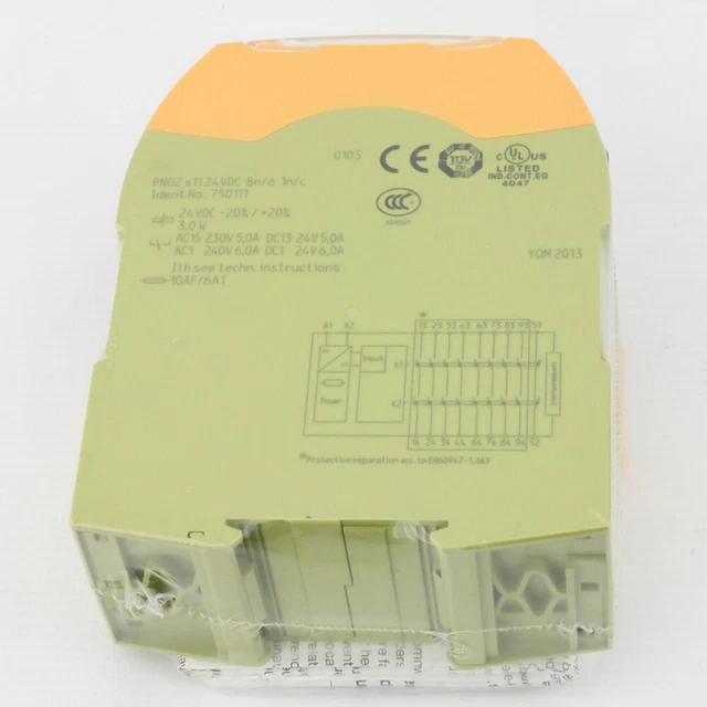 750111 For PILZ PNOZ S11 Safety Relay 24V