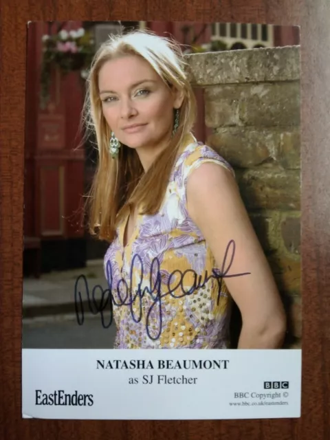 NATASHA BEAUMONT *SJ Fletcher* EASTENDERS HAND SIGNED AUTOGRAPH CAST CARD