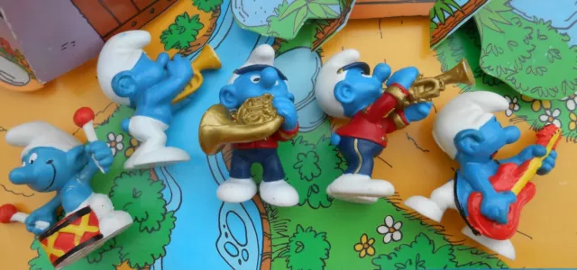 lot 5  Schtroumpfs musiciens  Smurf pitufo puffo puffi schtroumpfette BE