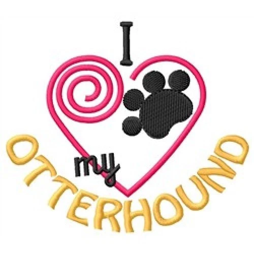 I "Heart" My Otterhound Fleece Jacket 1325-2 Size S - XXL