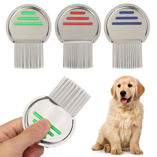 Steel Metal Head Nit Cleaning Supplies Flea Brush Lice Comb Pet Hair Comb