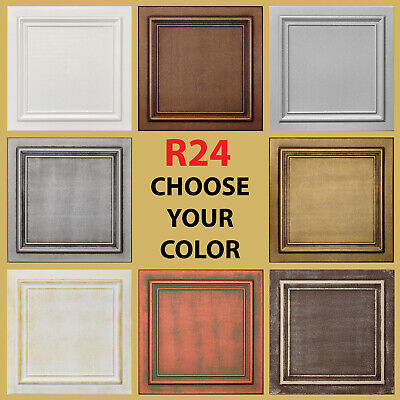 Home Decor Ceiling Tiles, Glue Up, Foam - Faux Tin, Best Seller !! R24 -20"x 20"
