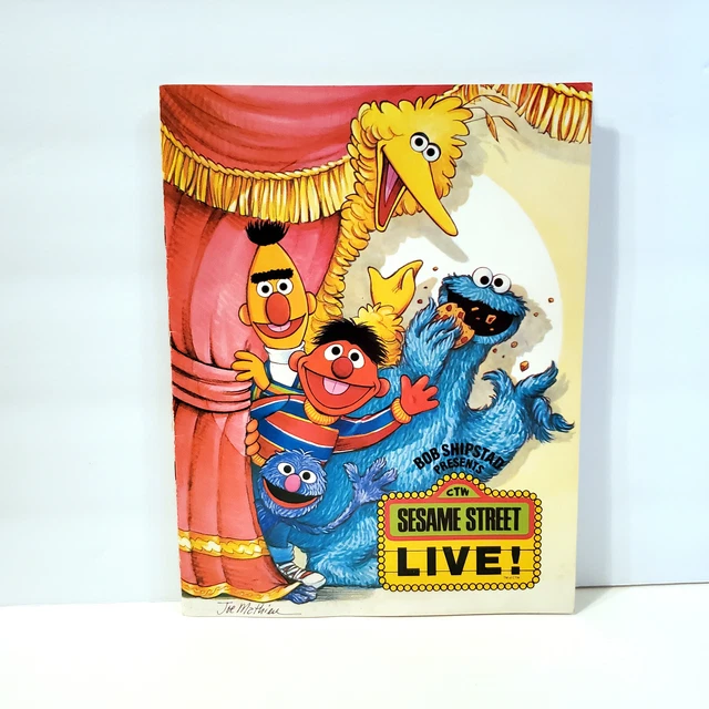 VINTAGE 1980 BOB Shipstad Presents SESAME STREET LIVE Program $4.00