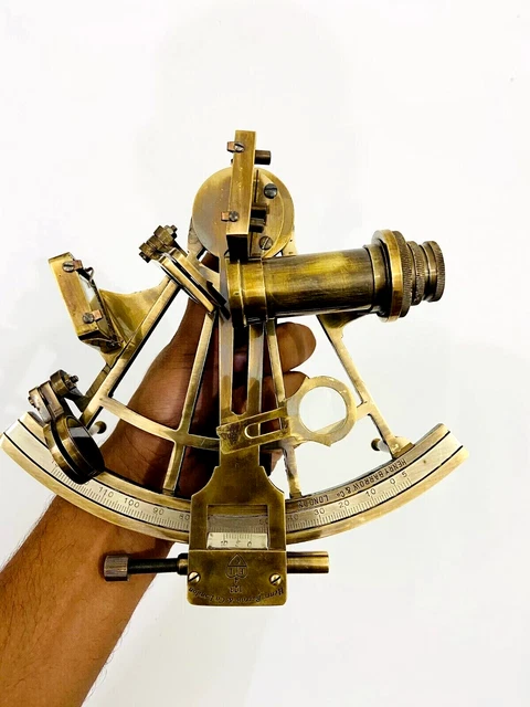 Oberfläche Working Survey 8 " Messing Nautisch Antik Navigations Marine Sextant