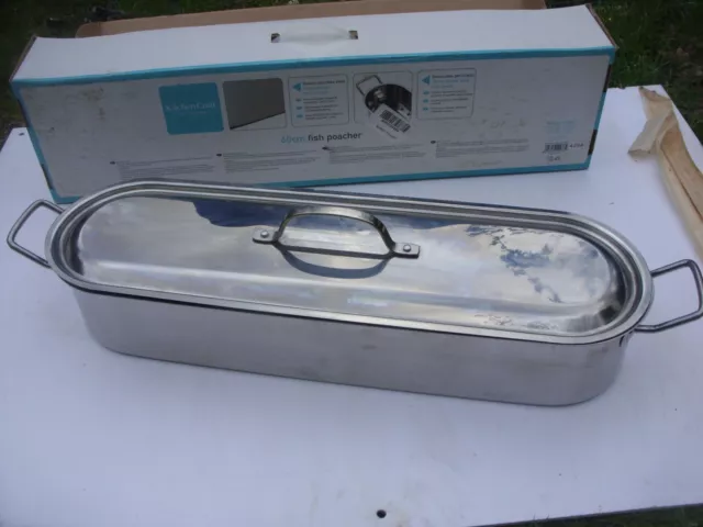 Kitchencraft Stainless Steel 60cm (24"") Fish Poacher Clearview Superb Condition