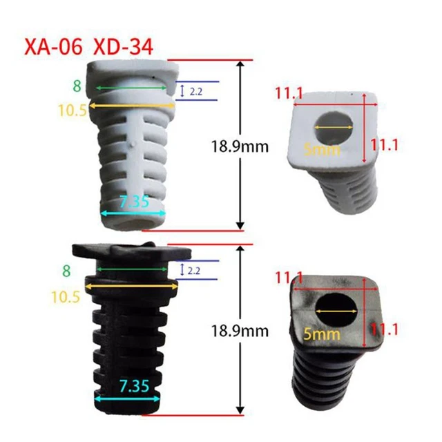 Heavy Duty Cable Gland Connector with Rubber Sleeve for Strain Relief 10pcs