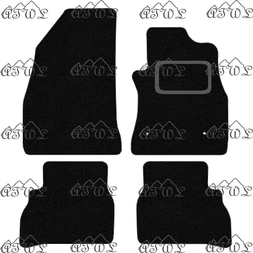 Fits Fiat Doblo Estate 2010 & Onwards Tailored Black Carpet Car Floor Mats Set