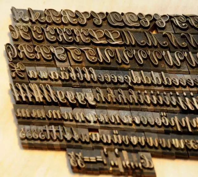 Prägeschrift 10 mm Messingschrift Buchbinder Messing Buchbinden Vergoldepresse